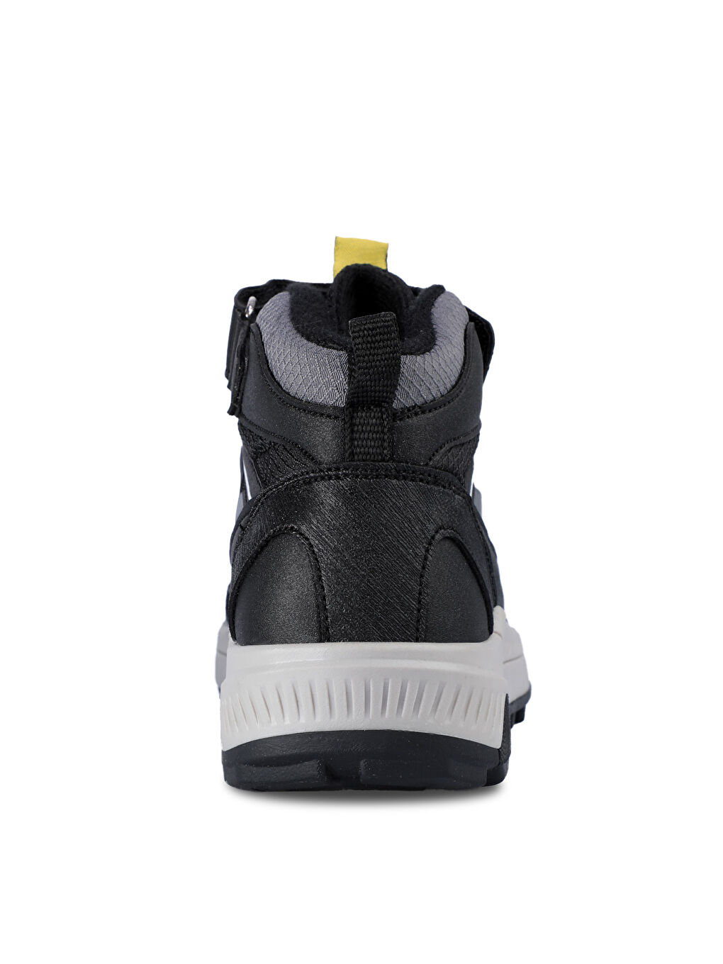 KEPHAS IN Unisex Çocuk Cırt Cırtlı Siyah / Beyaz Bot-5