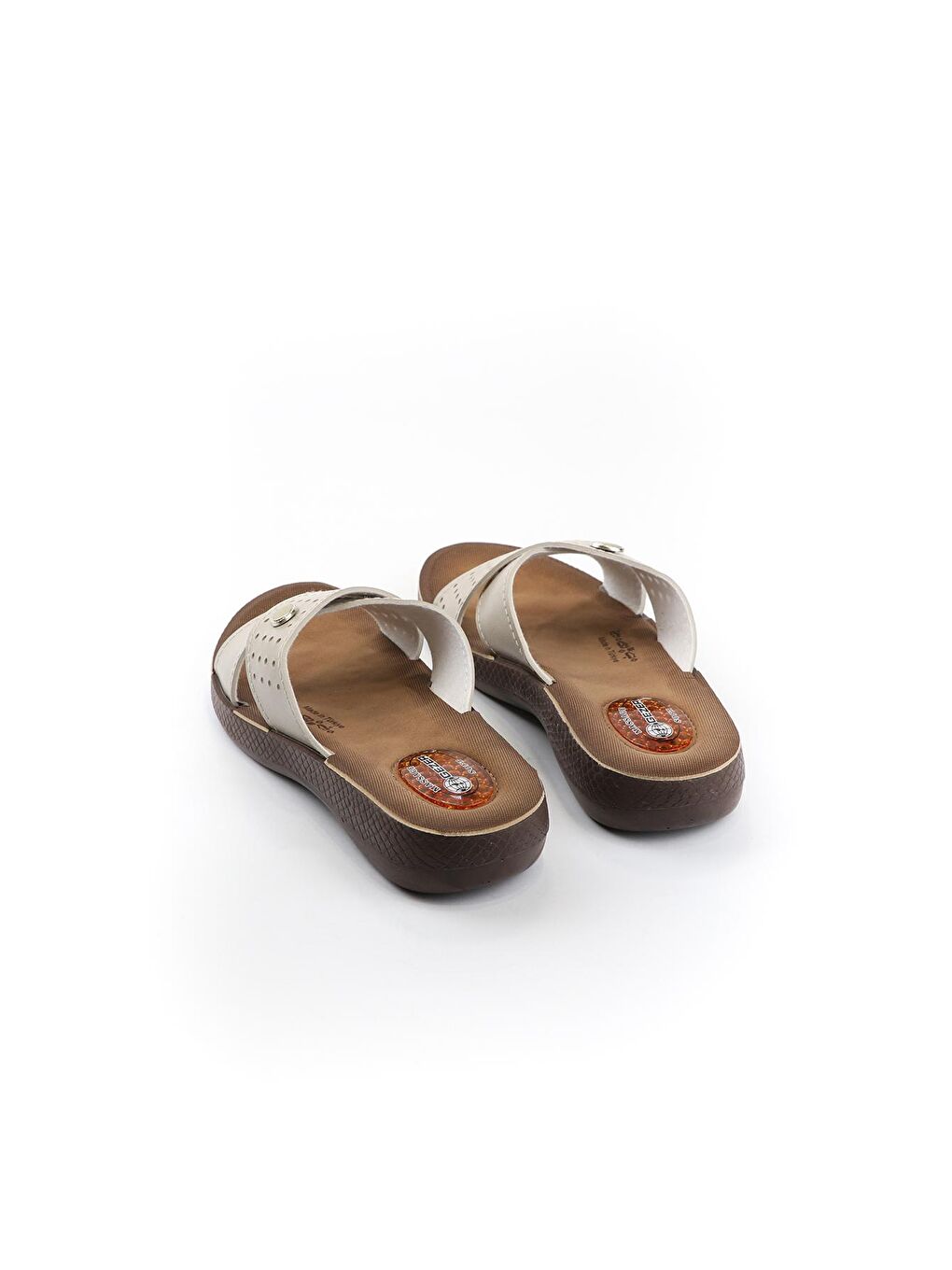 Bej Yazlık Soft Masaj Taban Kadın Terlik-2