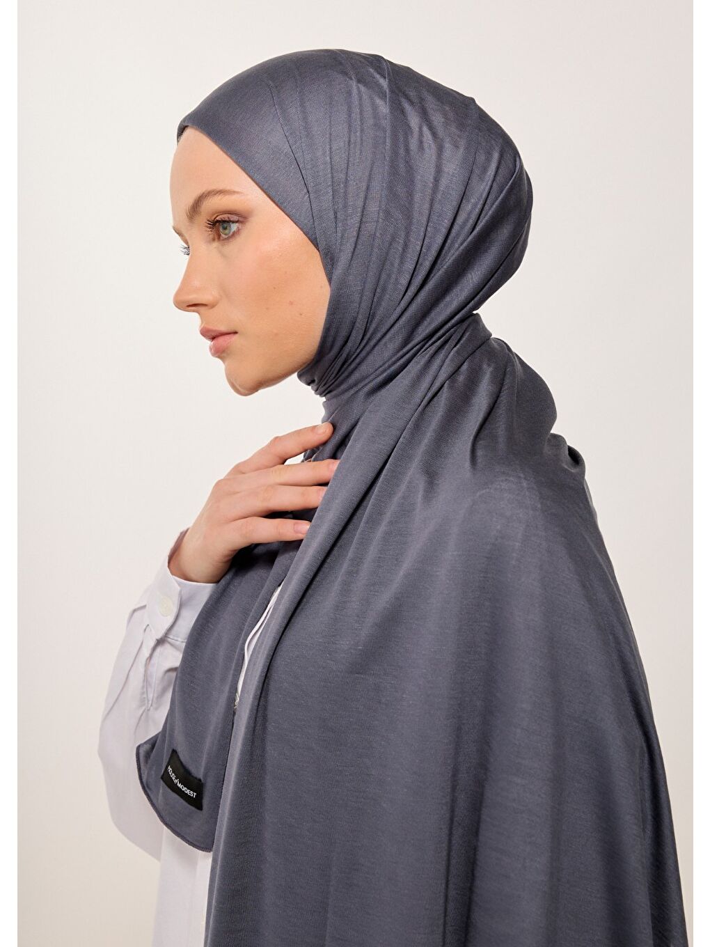 Tesettür Şal - Antrasit-1