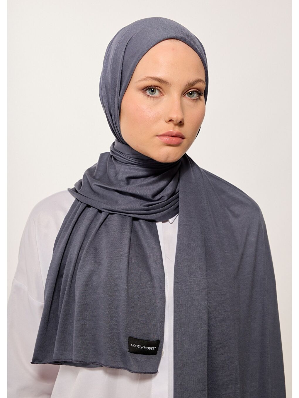 Tesettür Şal - Antrasit-2