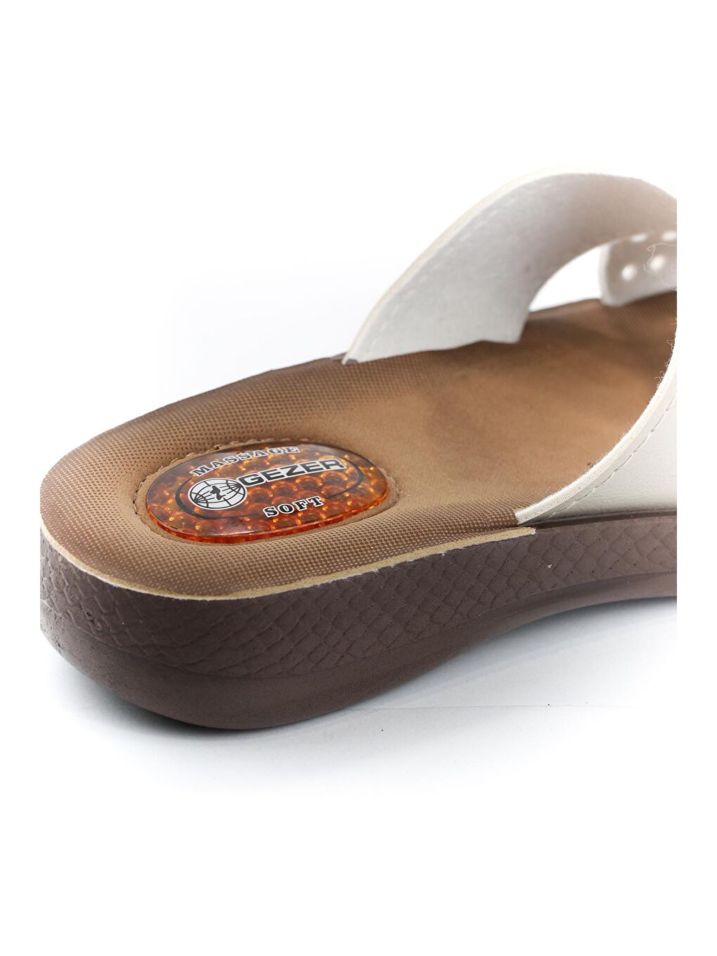 Bej Yazlık Soft Masaj Taban Kadın Terlik-4