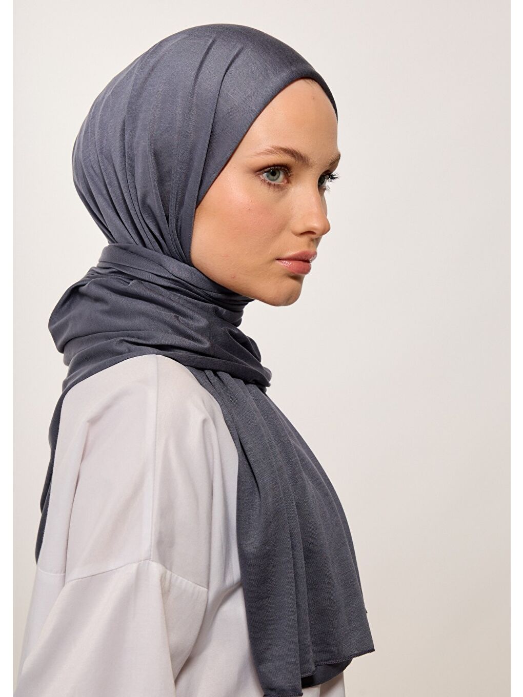 Tesettür Şal - Antrasit-3