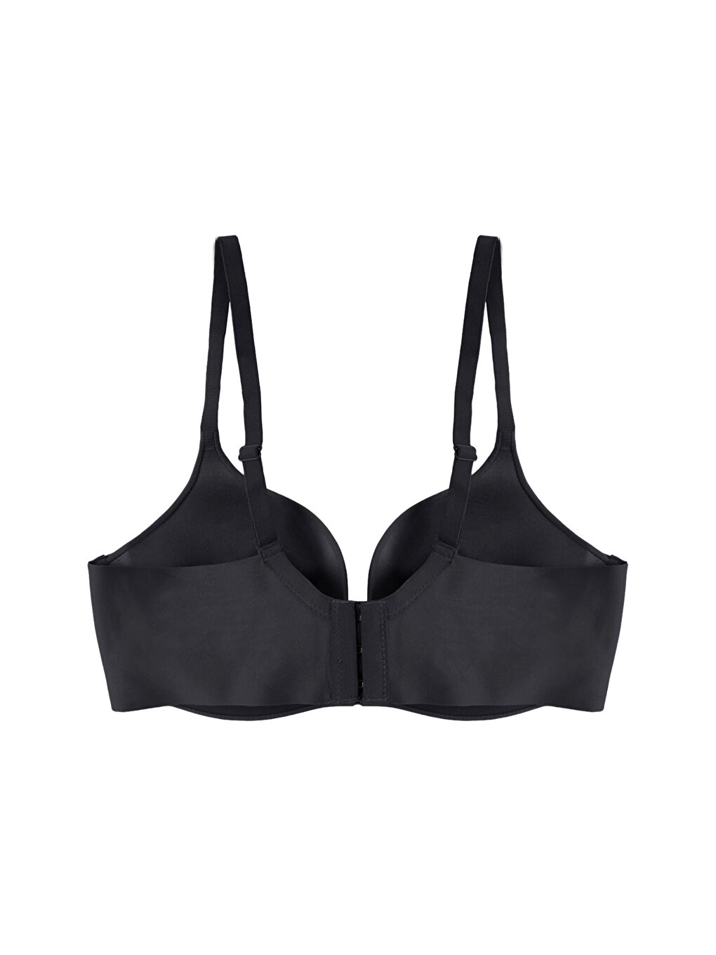 Siyah Balensiz Lazer Dikişsiz Destekli Sütyen-1