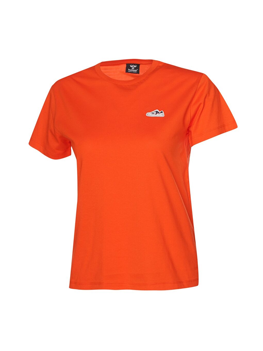 Elfin Kadın Turuncu Yuvarlak Yaka Tişört