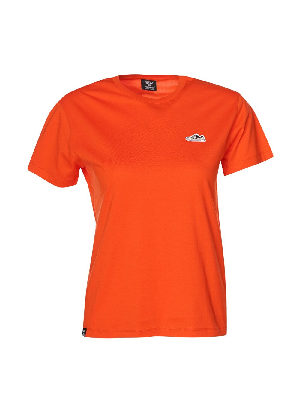 Elfin Kadın Turuncu Yuvarlak Yaka Tişört-1