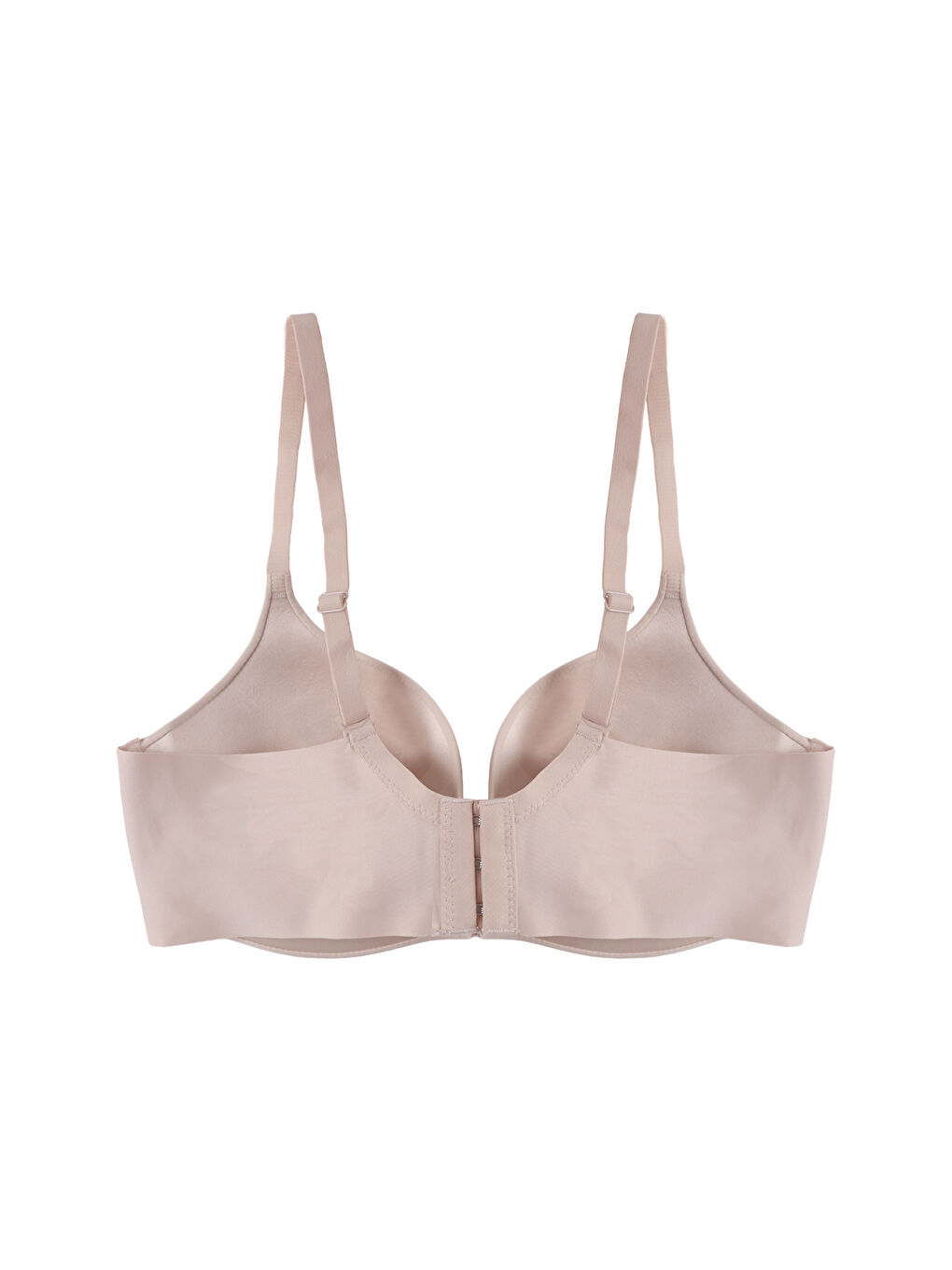 Ekru Balensiz Lazer Dikişsiz Destekli Sütyen-1