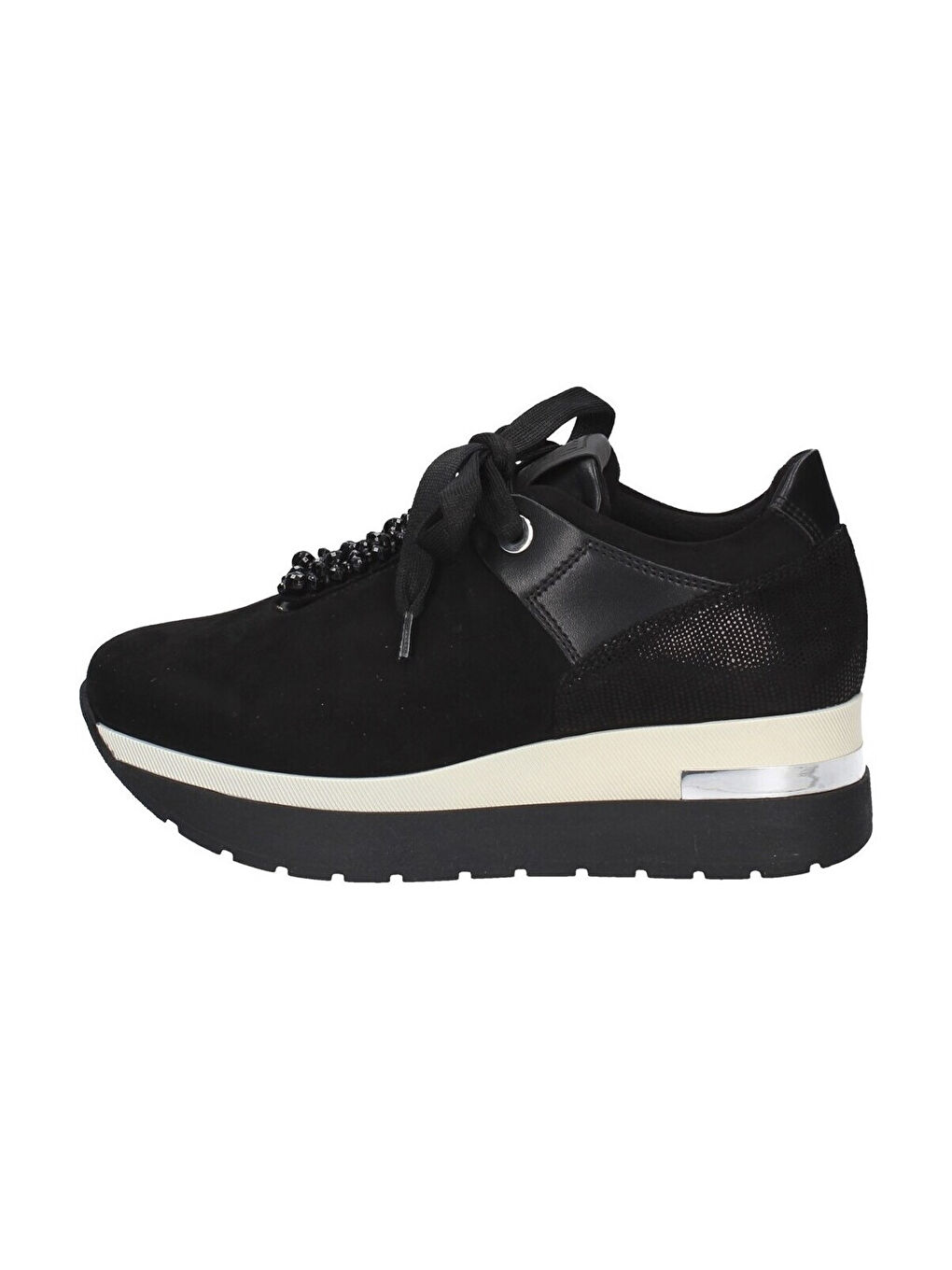Siyah Kadın Sneaker 9B4857 4857 MIC TEC NER VER NER GEM Nero