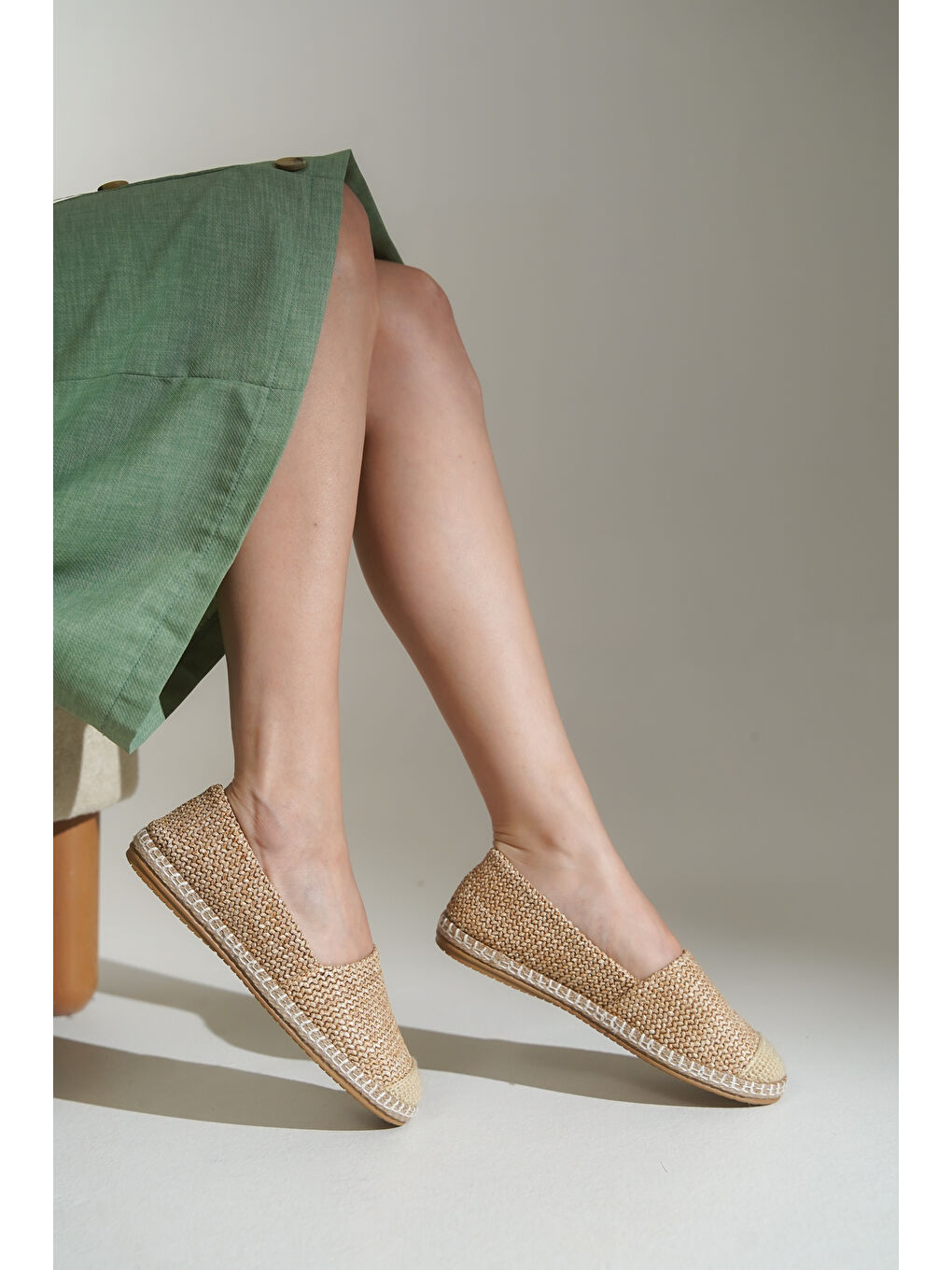 Siyah Pasarella Kadın Espadril-1