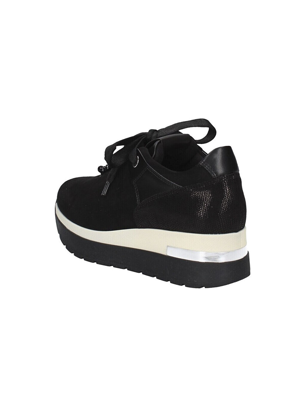 Siyah Kadın Sneaker 9B4857 4857 MIC TEC NER VER NER GEM Nero-1