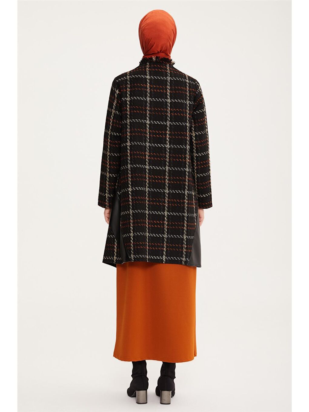 Siyah Ekose Örü Giy Çık 22K5921-4