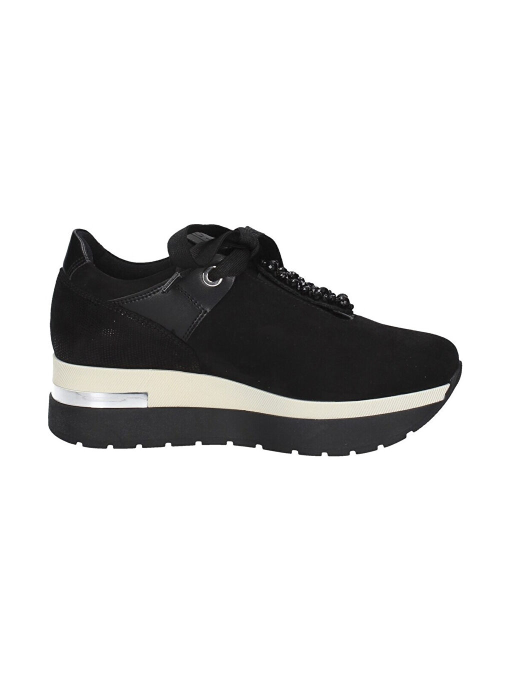 Siyah Kadın Sneaker 9B4857 4857 MIC TEC NER VER NER GEM Nero-3