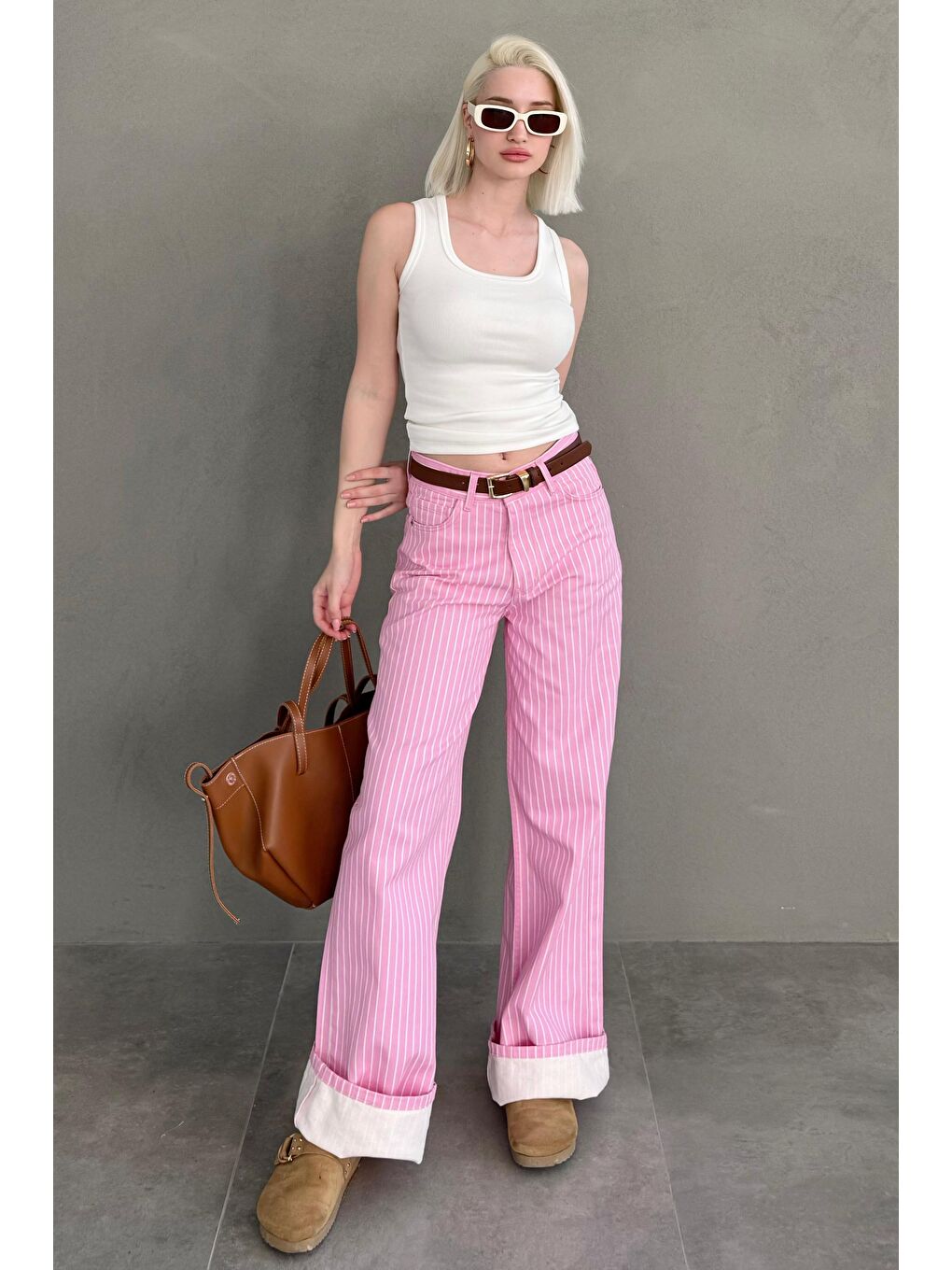 Beyaz Kalın Askılı Kadın Atlet Mg2440-4