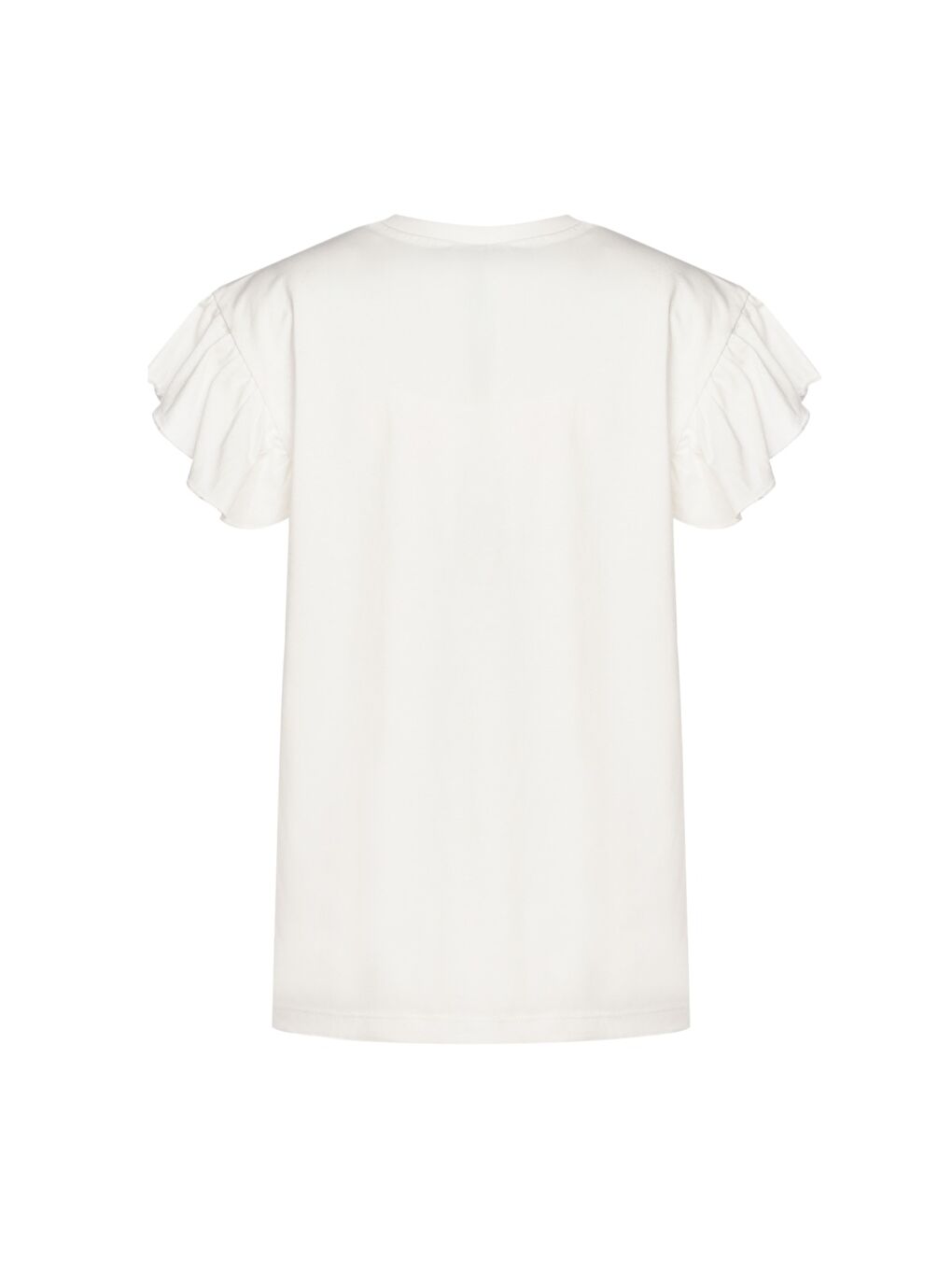 Angel Kız Çocuk Beyaz Yuvarlak Yaka Tişört-1