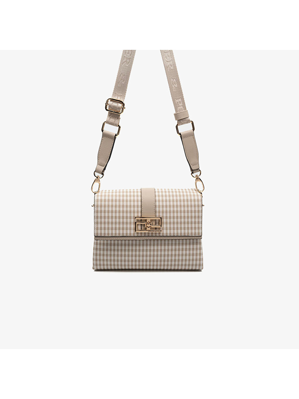 Kadın SP1009-M191 SILVER POLO Çapraz Çanta Kum Beji-Kum Beji