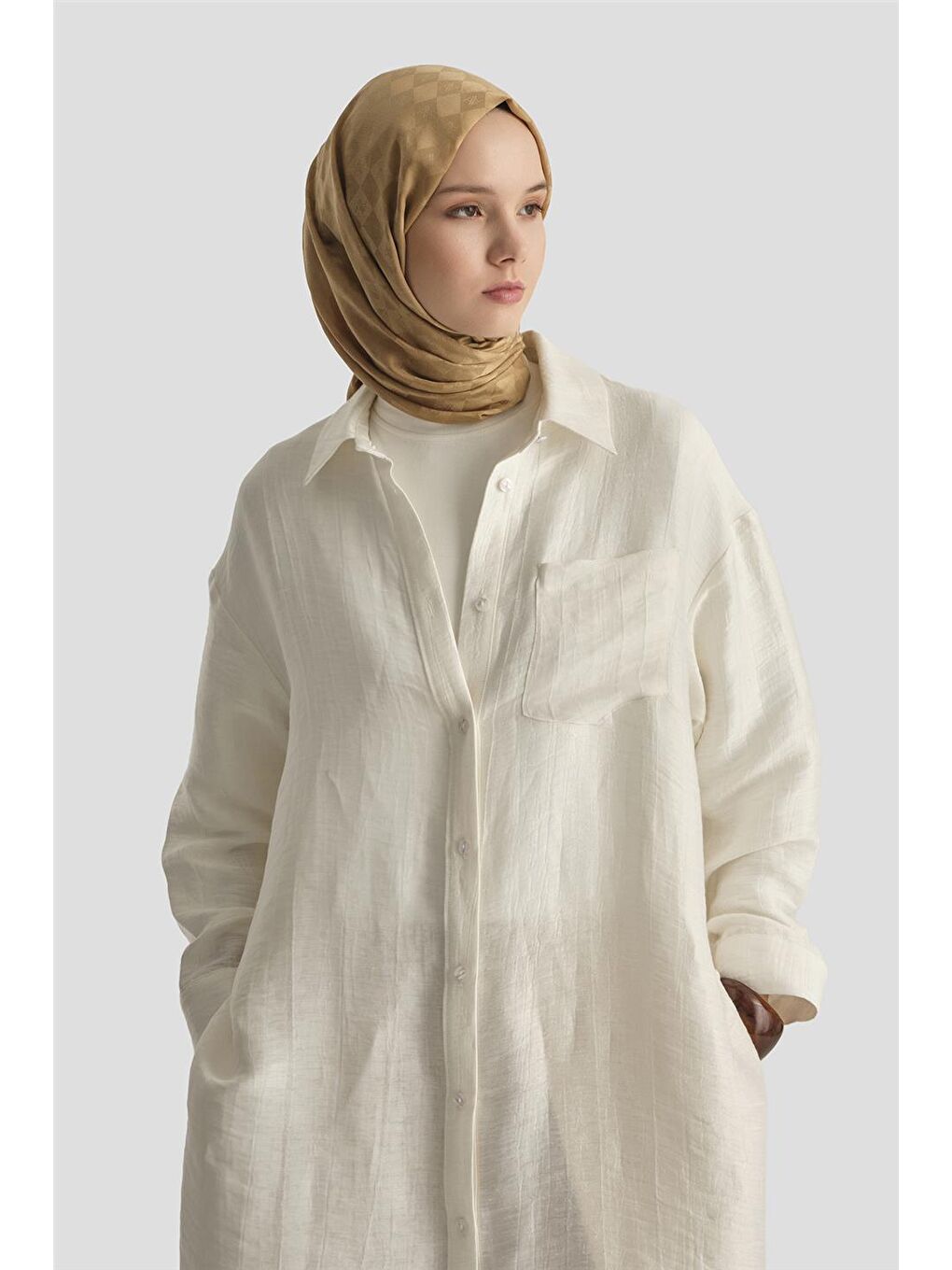 Gömlek Tunik 25Y4700 Beyaz-4