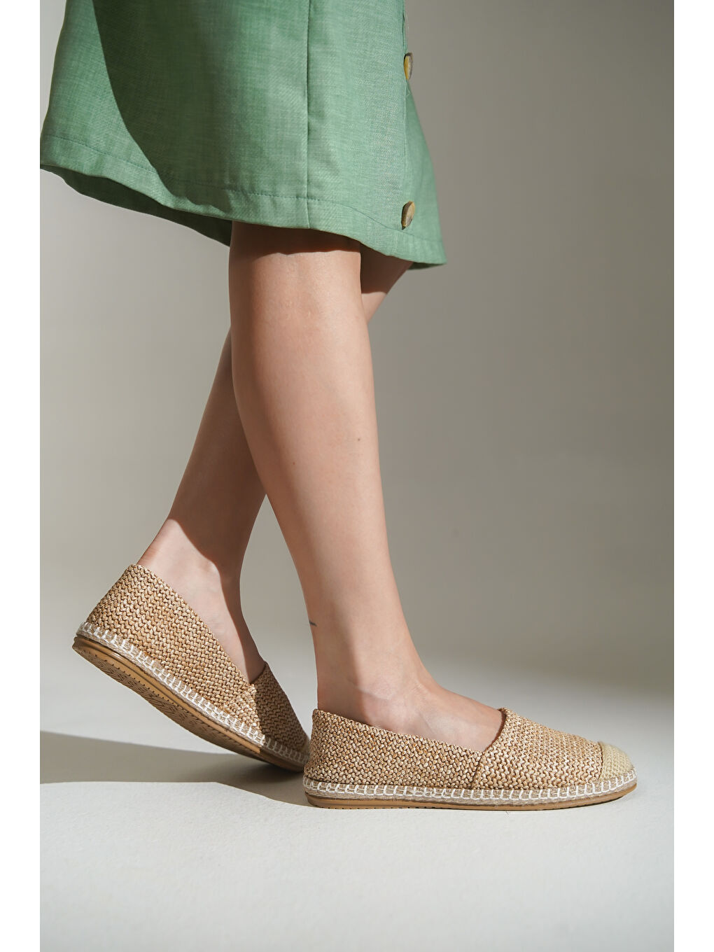 Siyah Pasarella Kadın Espadril-7