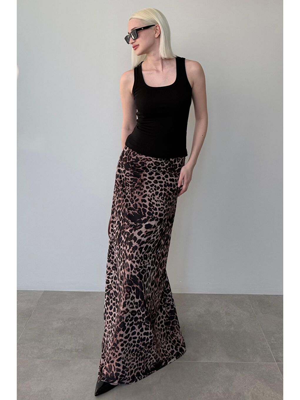 Siyah Kalın Askılı Kadın Atlet Mg2440-4