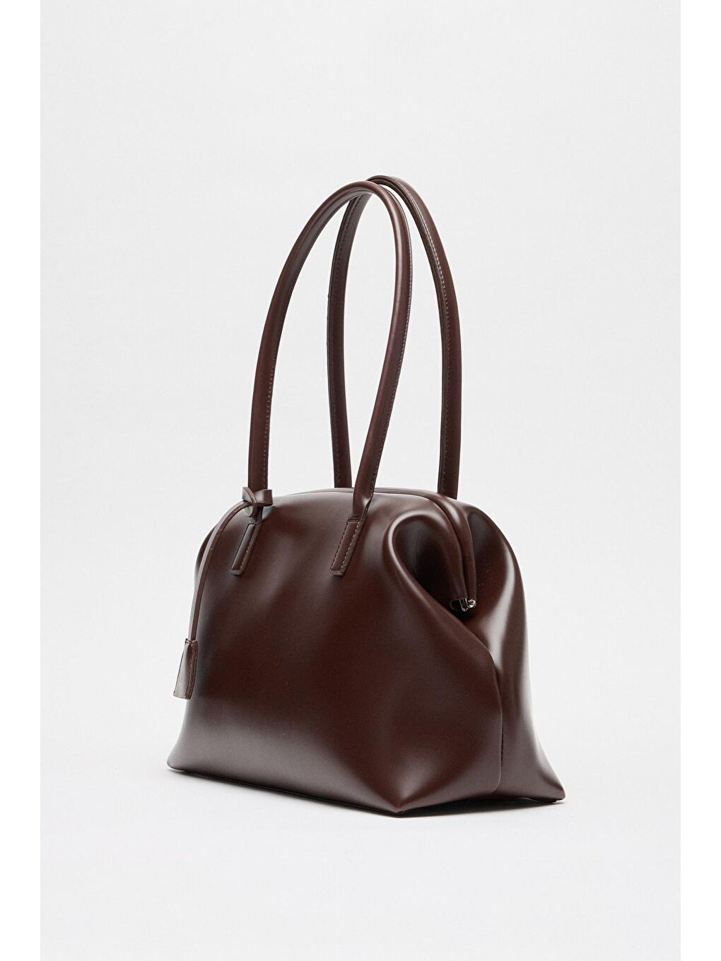 Nova Klipsli Deri Çanta Kahverengi-2