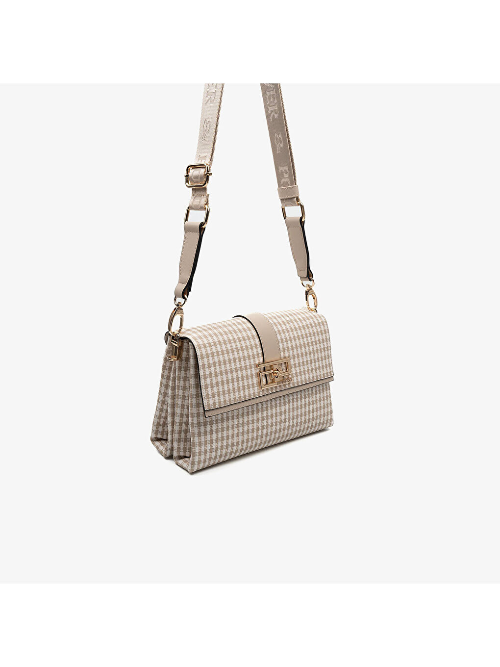 Kadın SP1009-M191 SILVER POLO Çapraz Çanta Kum Beji-Kum Beji-1