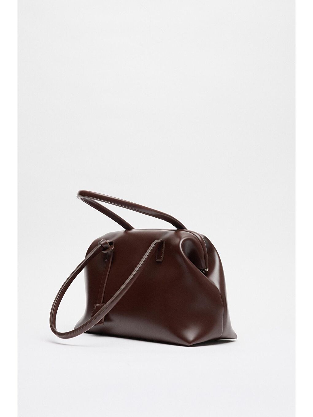 Nova Klipsli Deri Çanta Kahverengi-3