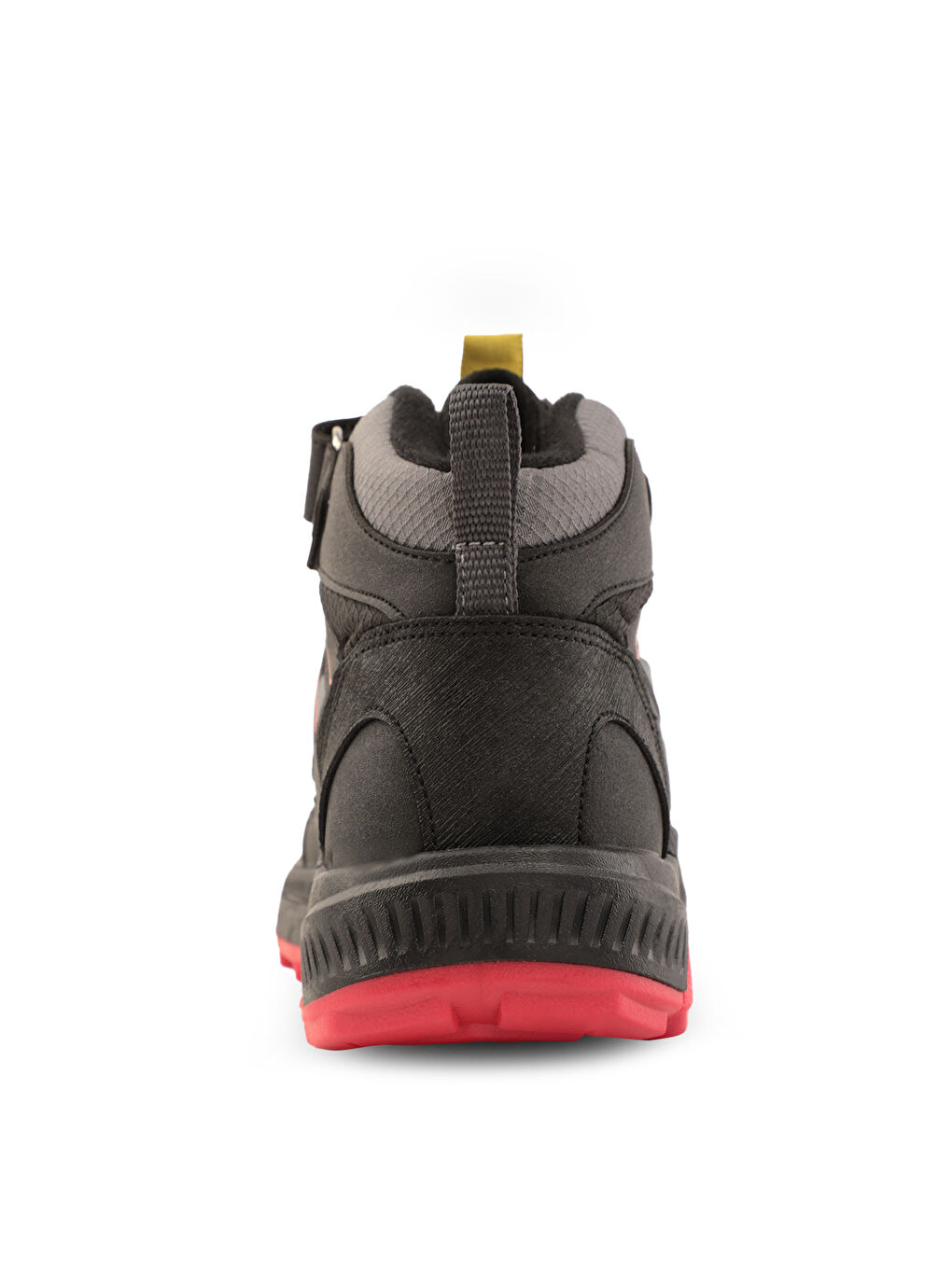 KEPHAS IN Unisex Çocuk Cırt Cırtlı Siyah / Kırmızı Bot-5