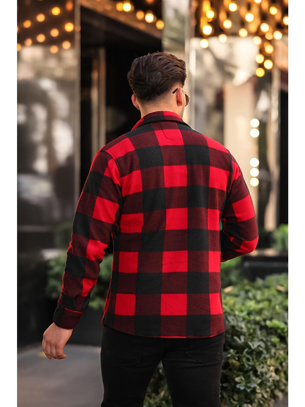 Kırmızı Kareli Polar Kışlık Oduncu Gömlek XC U16707-2