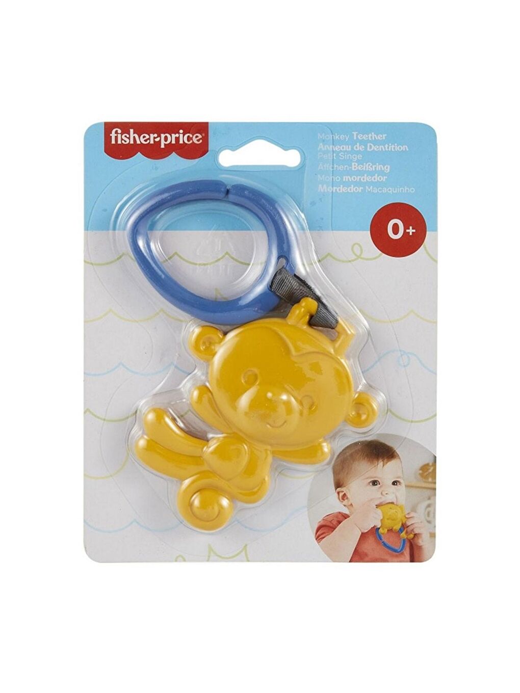 FISHER PRICE Beyaz-Renklibaskı Sevimli Hayvancıklar Dişlikler Sarı