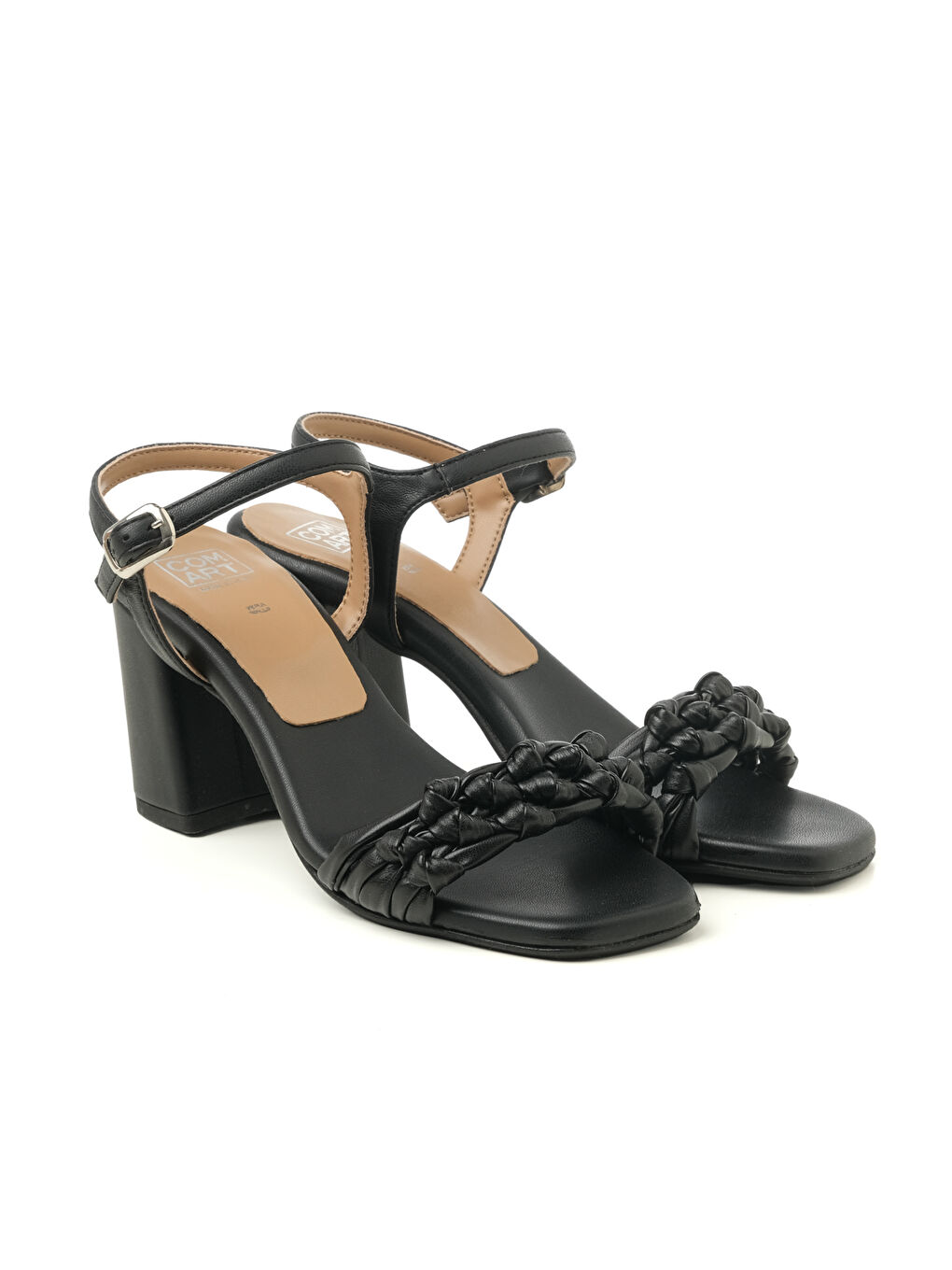 Siyah Kadın Sandalet 7D5145 TOM INTRECCIO 5145 Nero-2