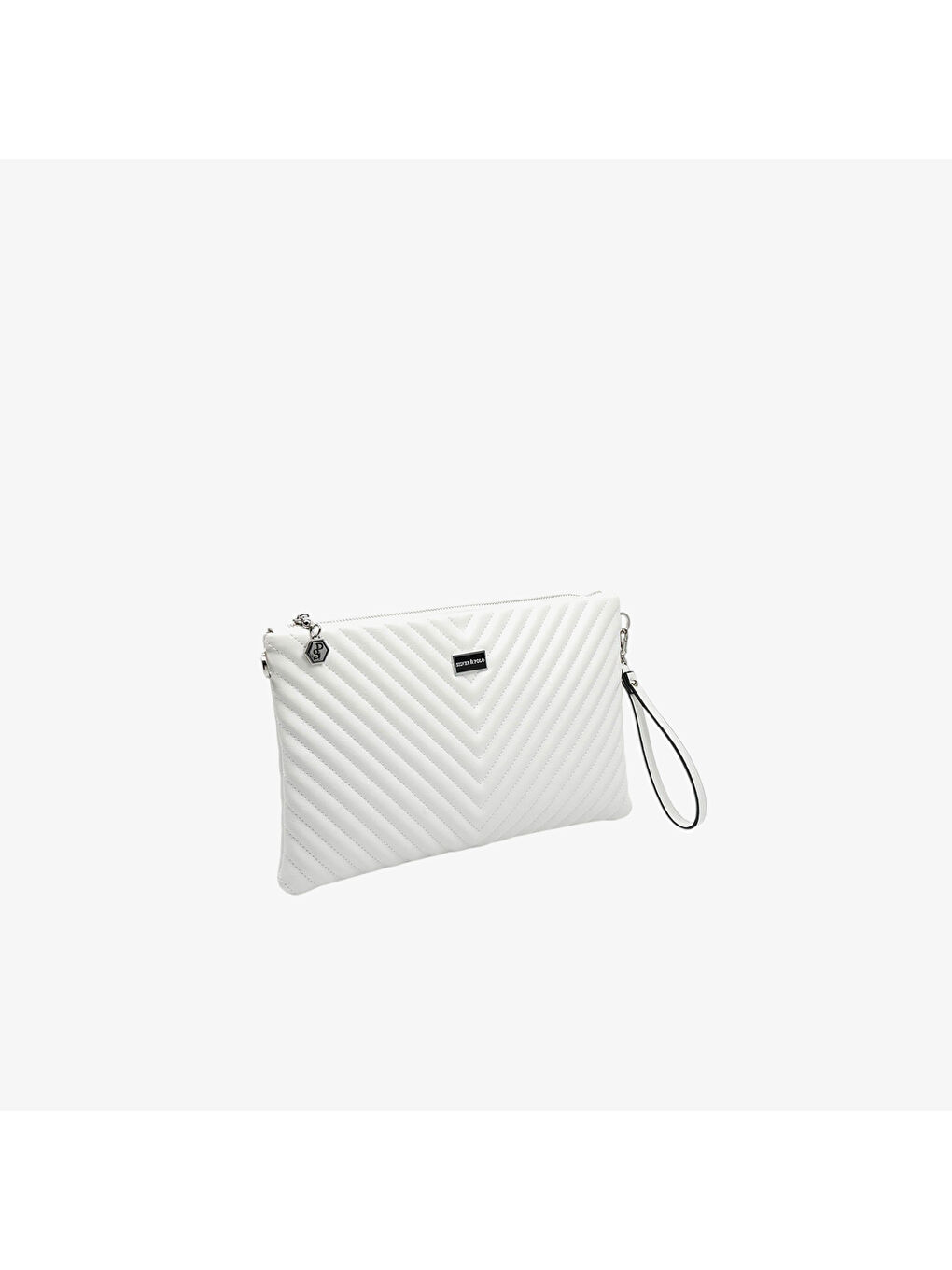 Kadın Portföy Çantası SP1034-M211 SILVER POLO Portföy & Clutch Beyaz-Beyaz-1