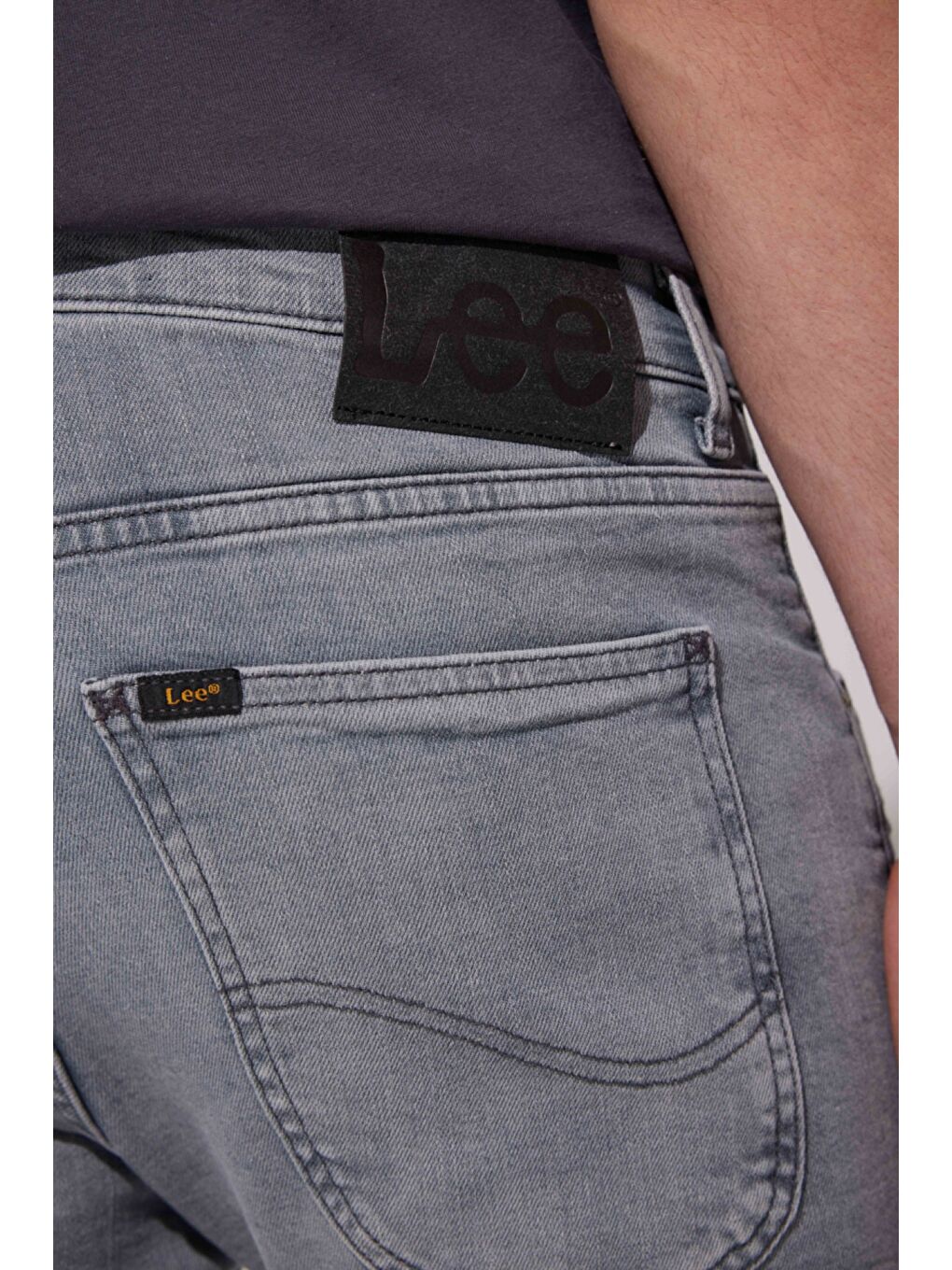 Luke Slim Fit Dar Kesim Normal Bel Gri Esnek Jean Pantolon-6