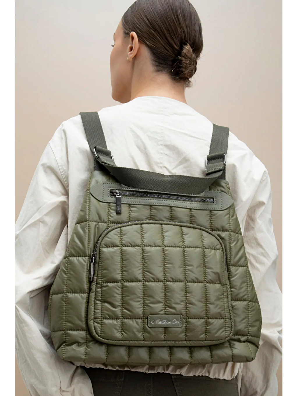 Haki Kapitone Kadın El Sırt Çantası BYN2318-2