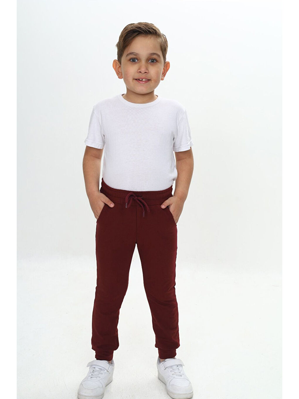 Bordo Unisex Eşofman Altı