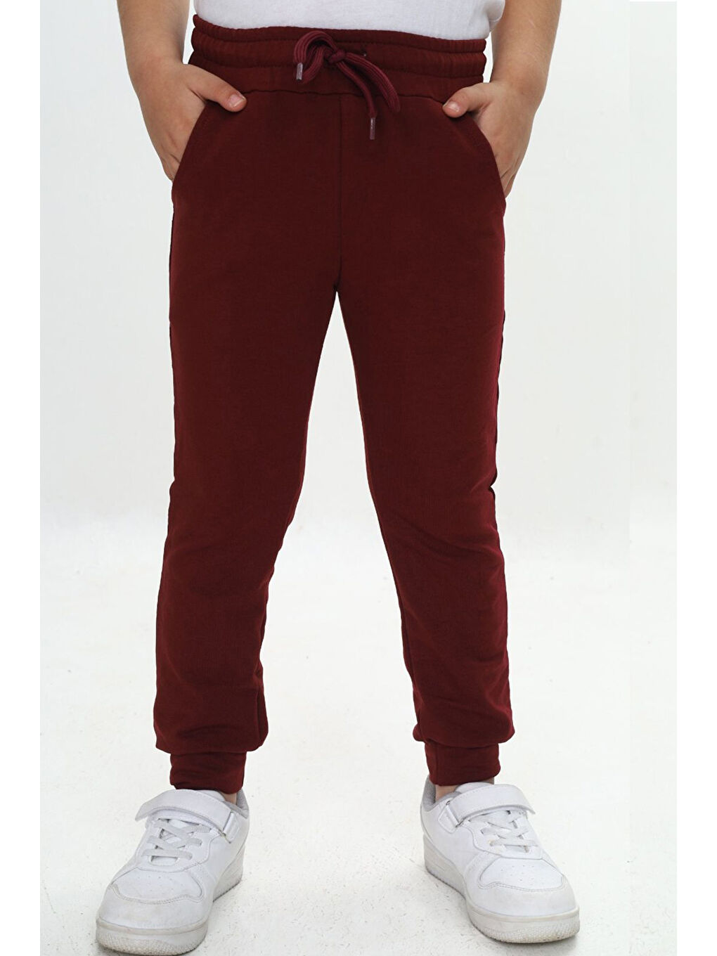 Bordo Unisex Eşofman Altı-1