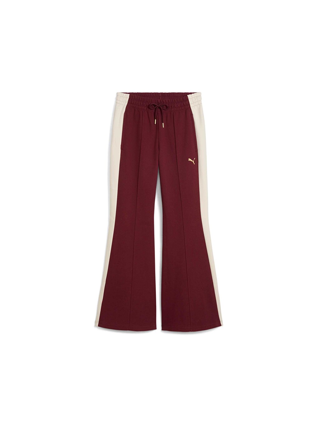 Bordo T7 Kadın Flare Pantolon
