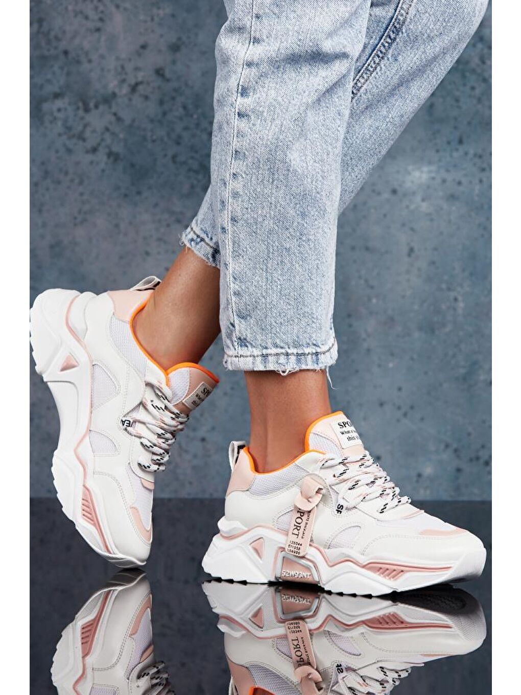 Beyaz DS.PMD239K2051 Sneaker Günlük Spor Ayakkabı 2025 Kadın-3