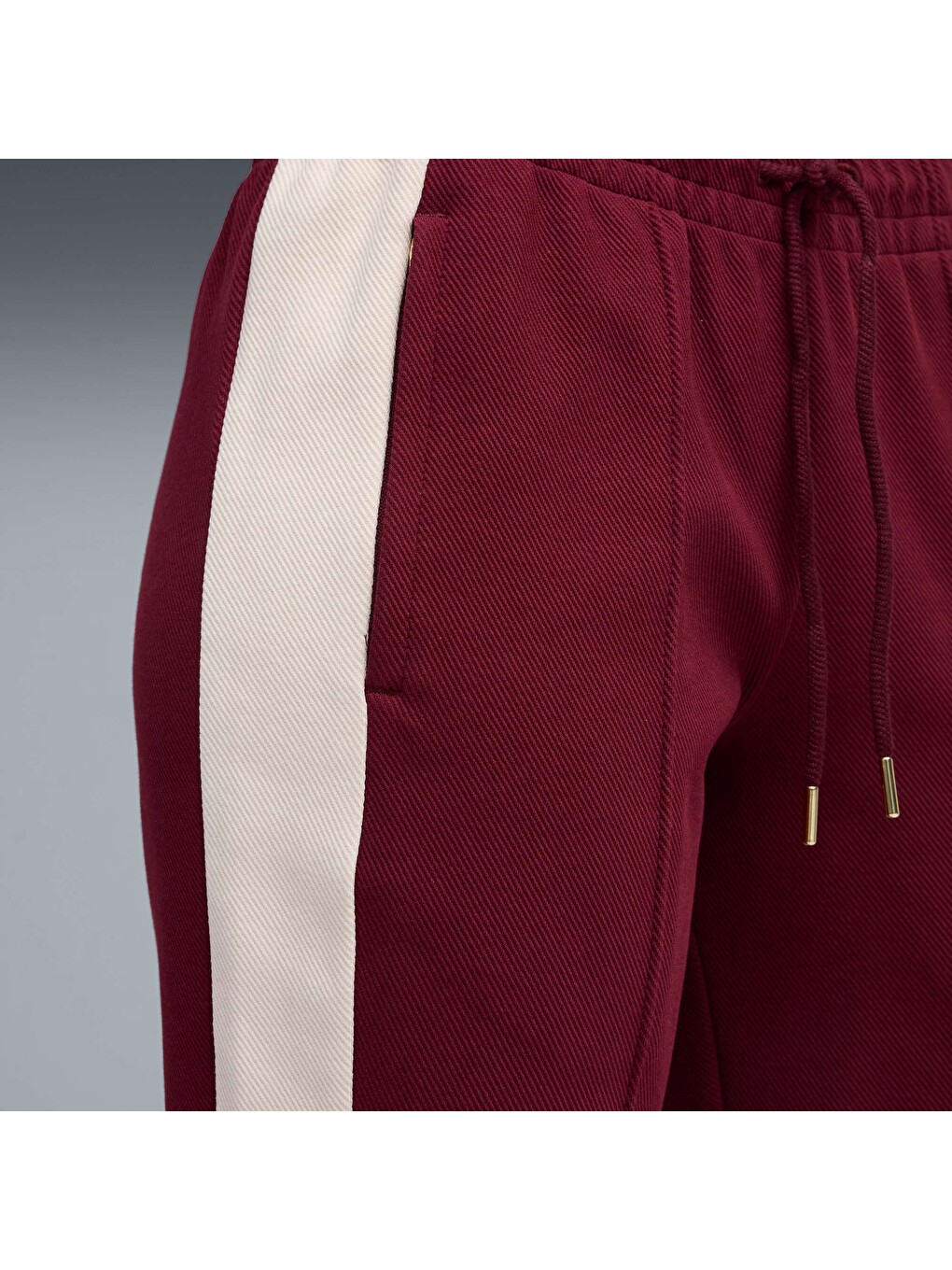 Bordo T7 Kadın Flare Pantolon-1