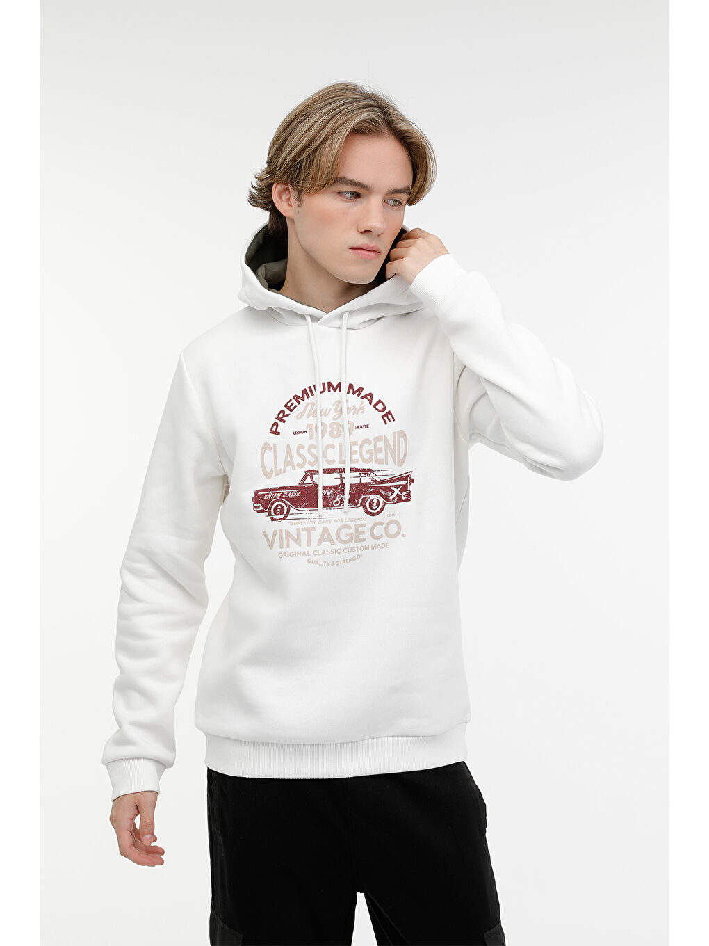 Kinetix Bej ME PERCY-B 17ED08 3PR Ekru Erkek Sweatshirt