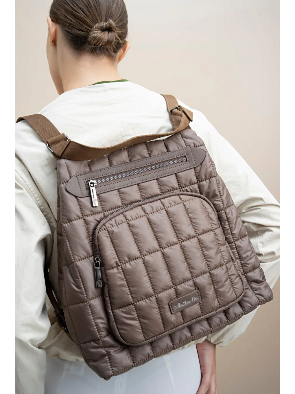 Kahverengi Kapitone Kadın El Sırt Çantası BYN2318-2