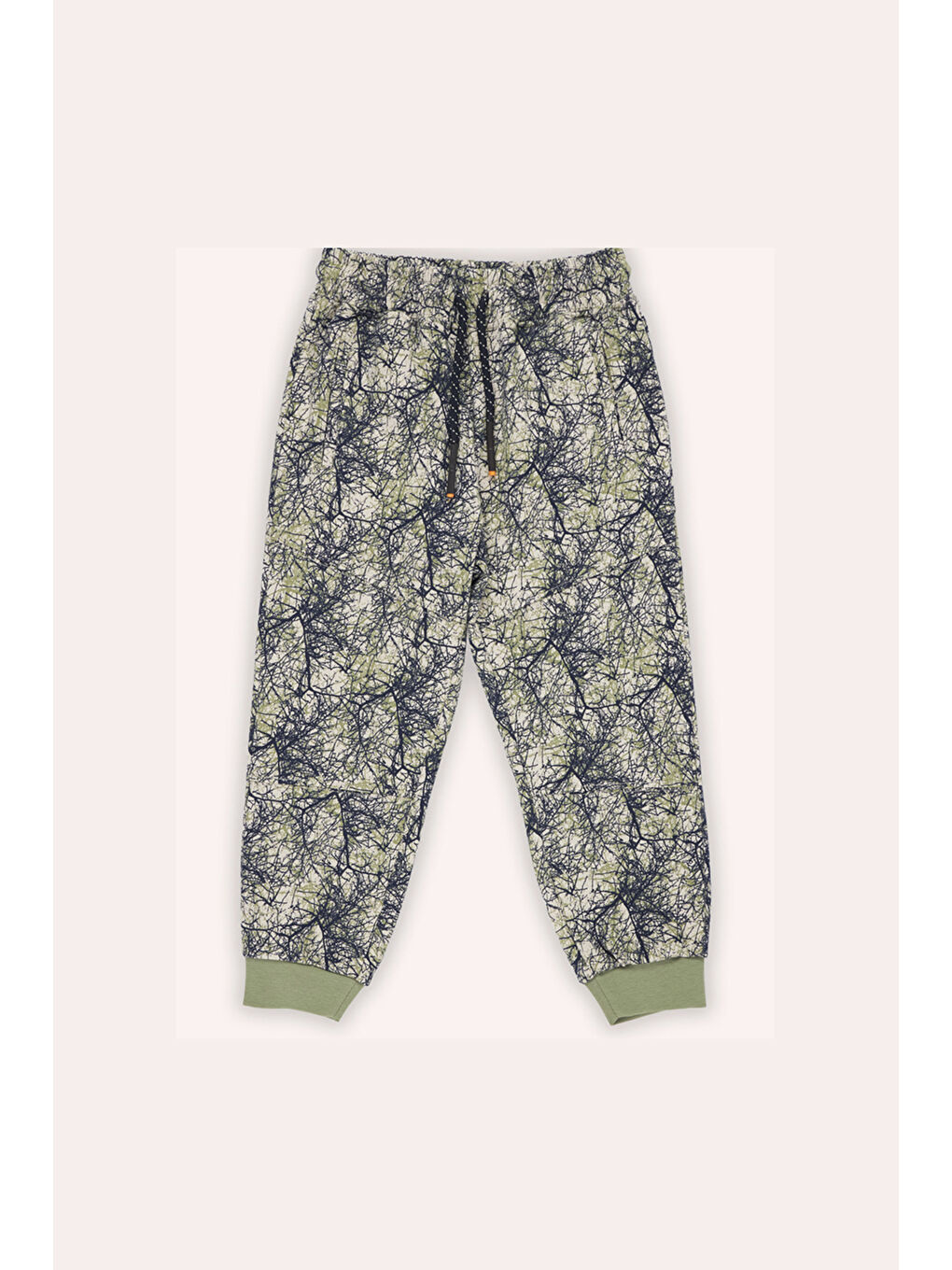 Erkek Çocuk Baskılı Eşofman Alt Bej