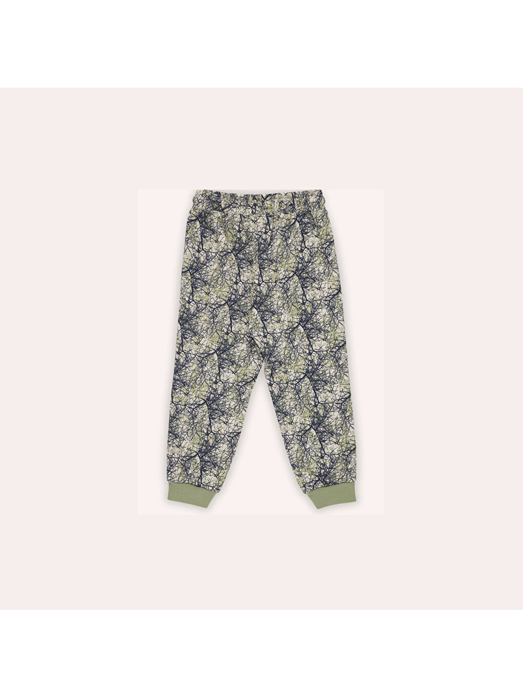 Erkek Çocuk Baskılı Eşofman Alt Bej-4