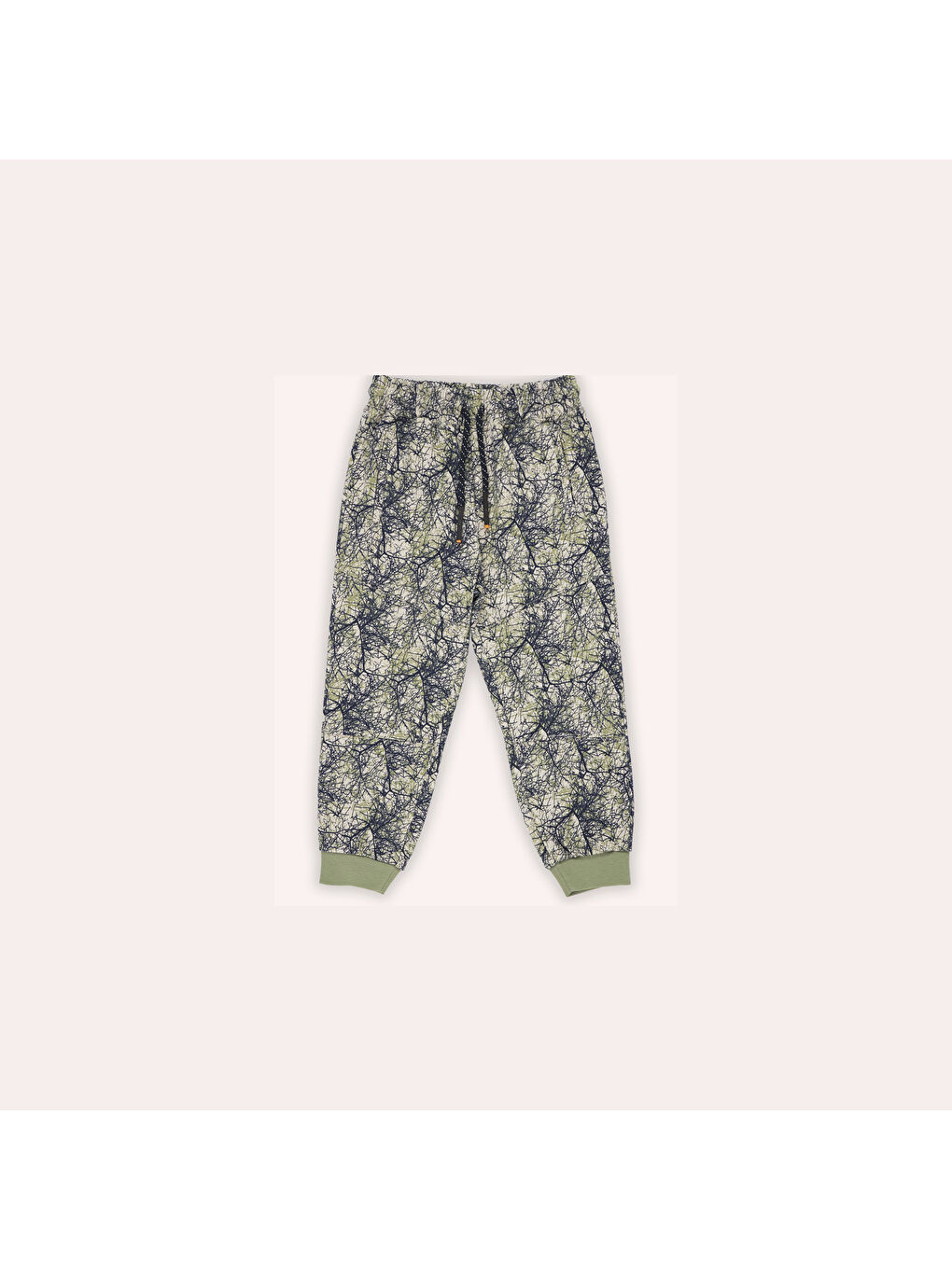 Erkek Çocuk Baskılı Eşofman Alt Bej-6