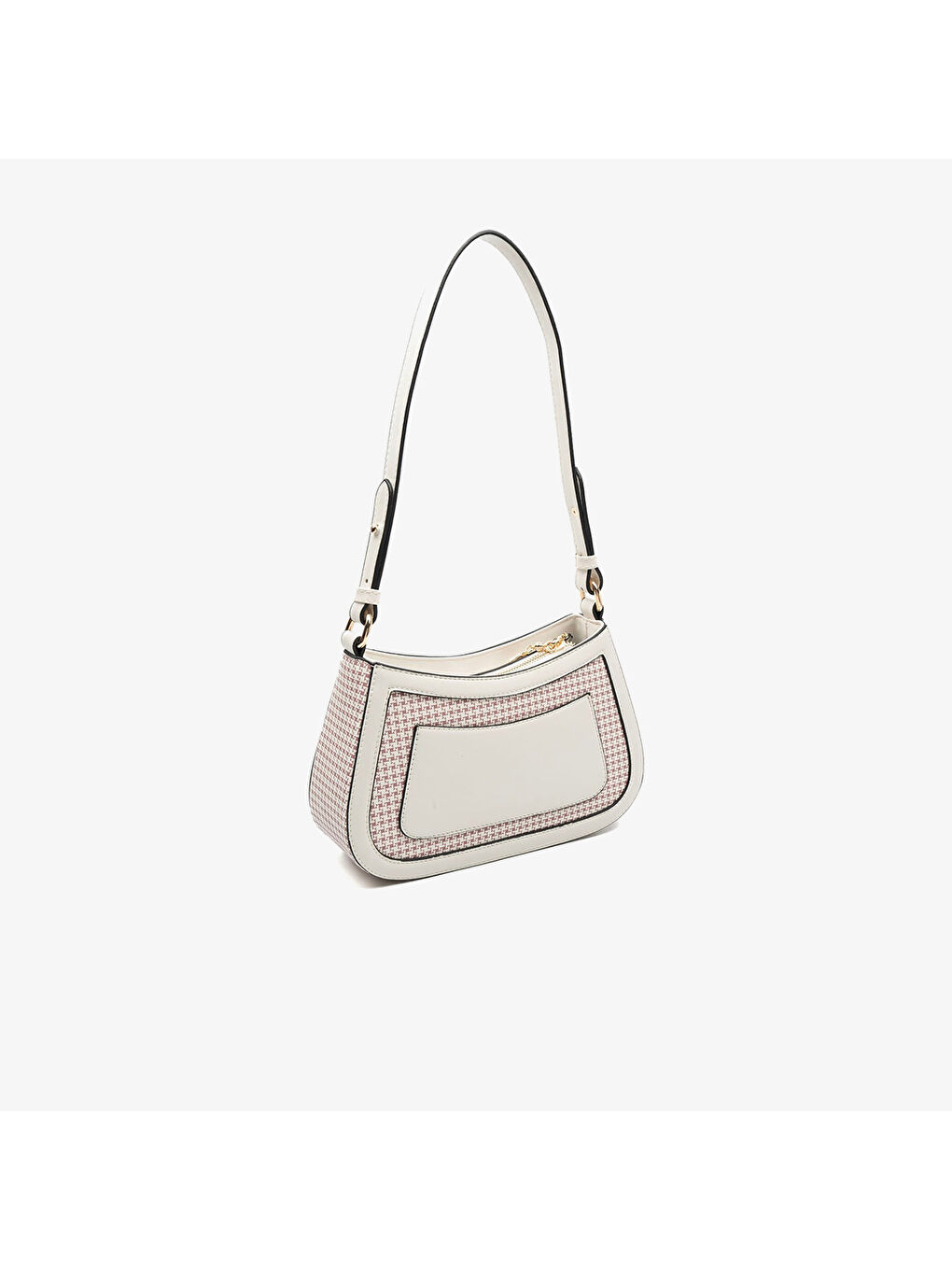 Bej Kadın SP1132-M204 SILVER POLO Çapraz Çanta Bordo-Kemik-3