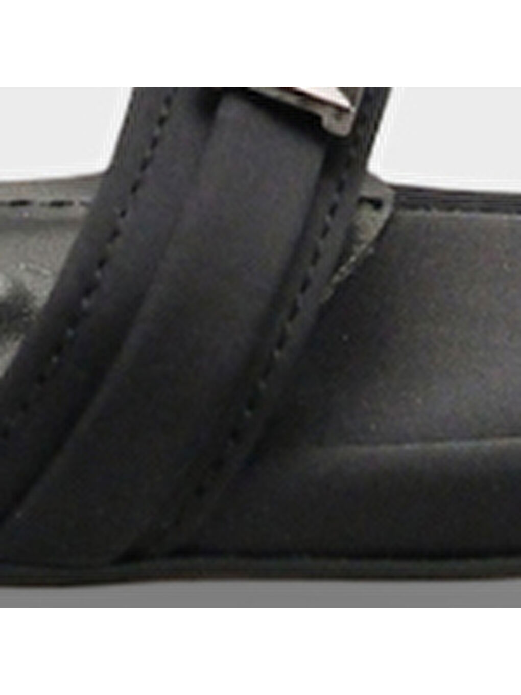 Siyah Bessy Kare Burunlu Yüksek Topuklu Metal Aksesuarlı Bilekten Bantlı Kadın Ayakkabı-6