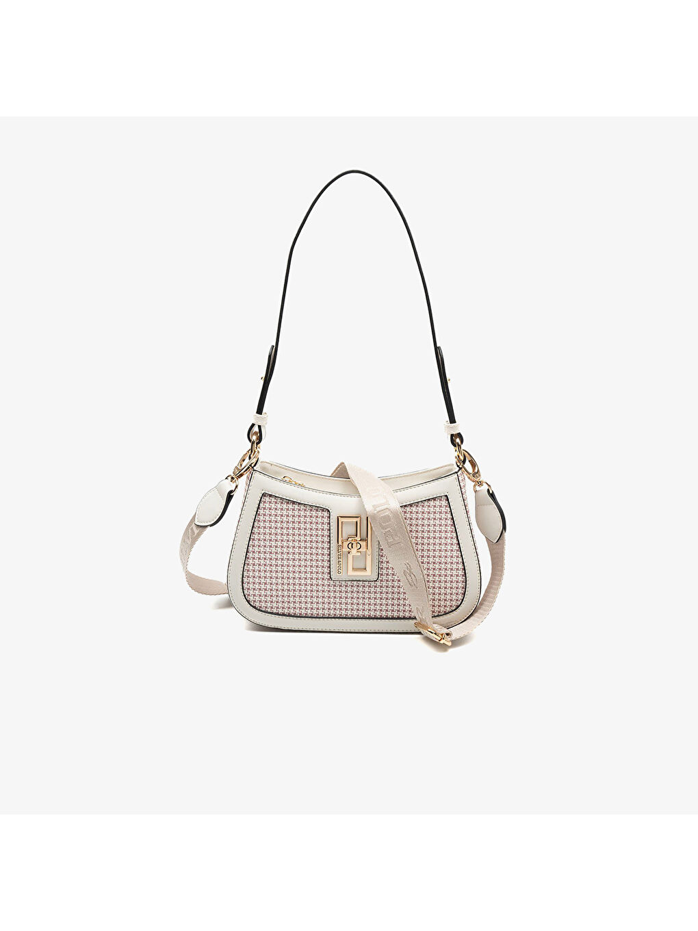 Bej Kadın SP1132-M204 SILVER POLO Çapraz Çanta Bordo-Kemik-4