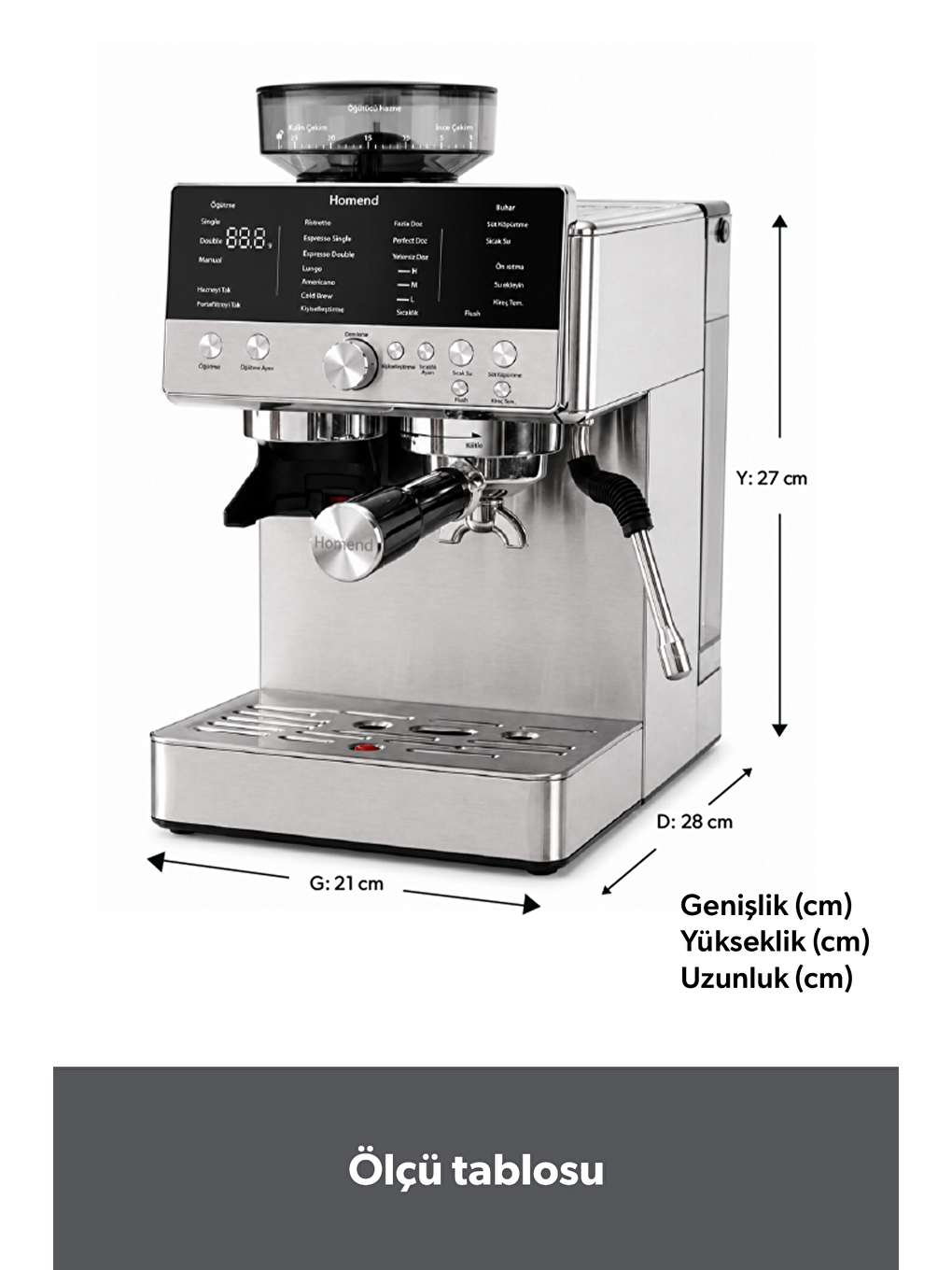Latteprimo 5017h Çekirdek Öğütücülü Espresso Makinesi-1