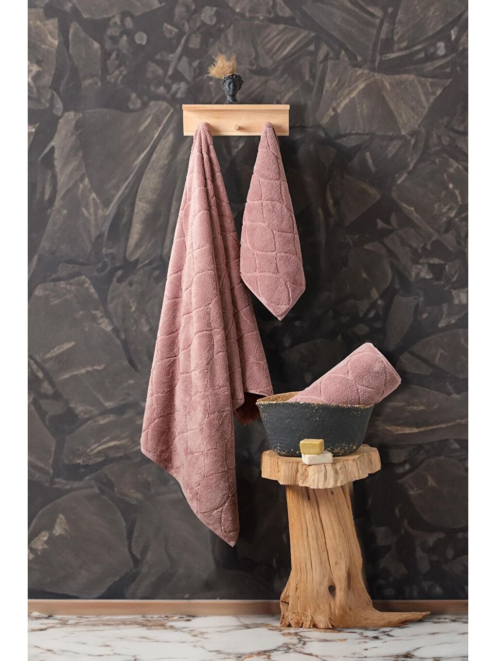 Pembe Voli Micro Pamuk El Havlusu 50x90cm GULKURUSU/50X90CM