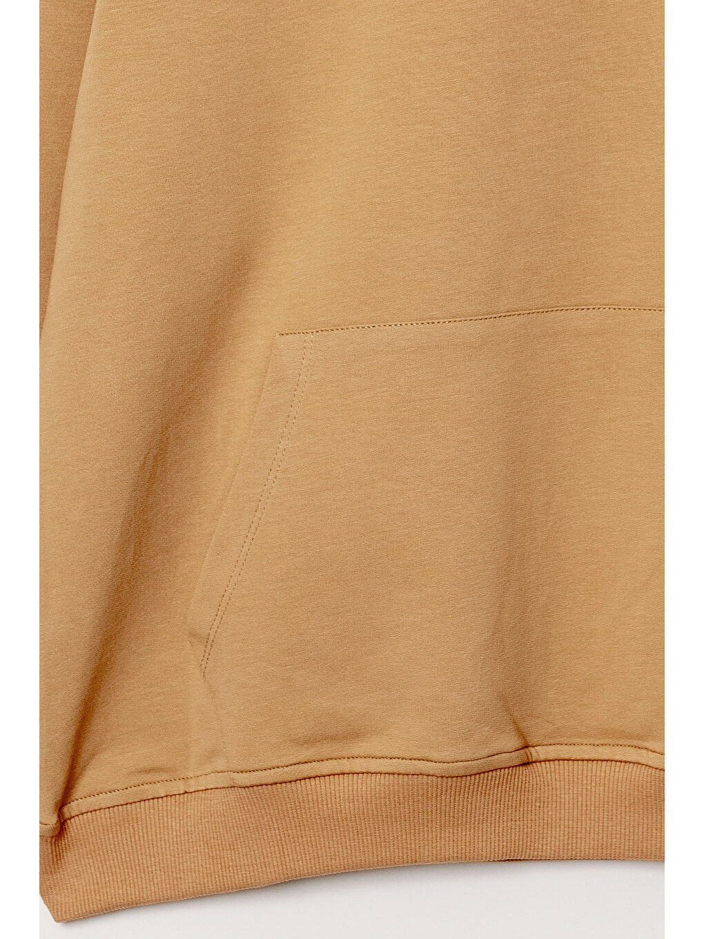 Erkek Çocuk Bej Kapüşonlu Kanguru Cepli 5-13 Yaş Sweatshirt- 3536-1-3