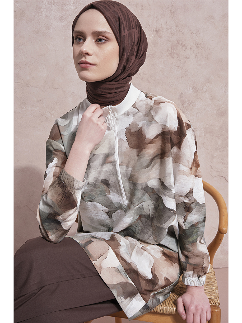 Desenli Tunik Yeşil