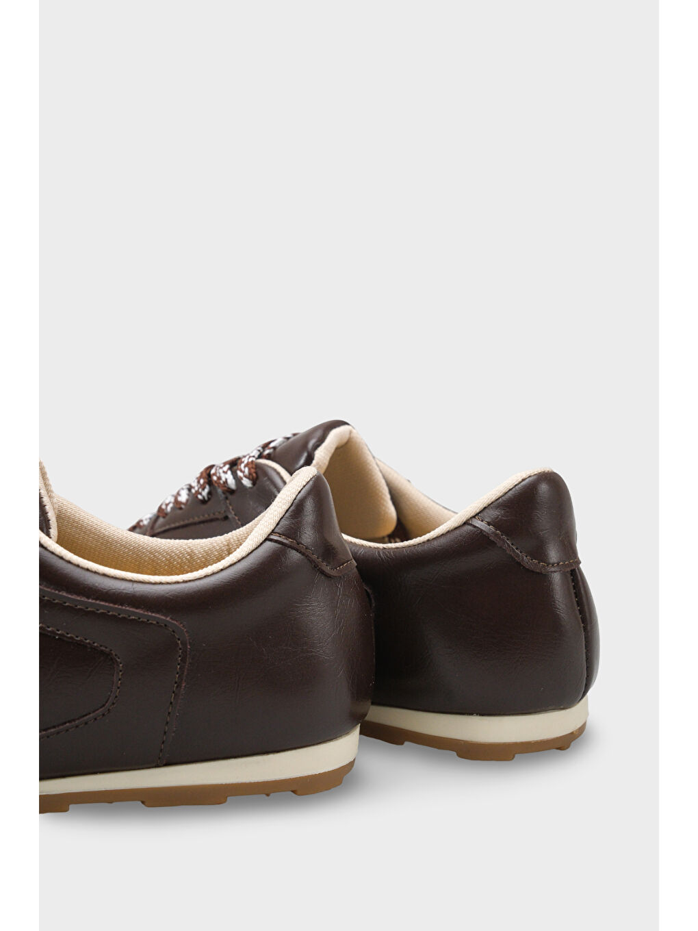 Kahverengi Catarina Yan Şerit Detaylı Bağcıklı Günlük Spor Kadın Sneaker Ayakkabı-2