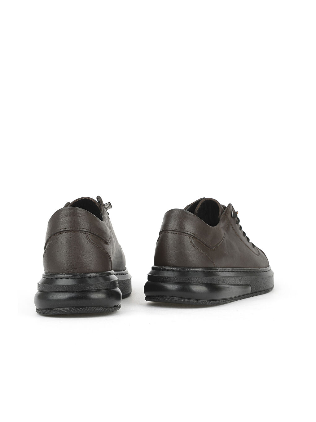 Kahverengi Erkek Hakiki Deri Sneaker 153423Z73 Kahve-2